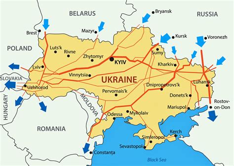 Free Printable Map Of Ukraine